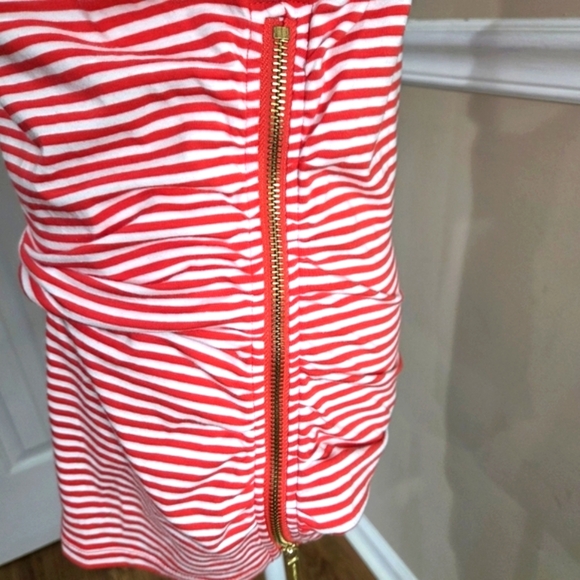 Michael Kors Red and White Striped Top New. - Picture 4 of 12